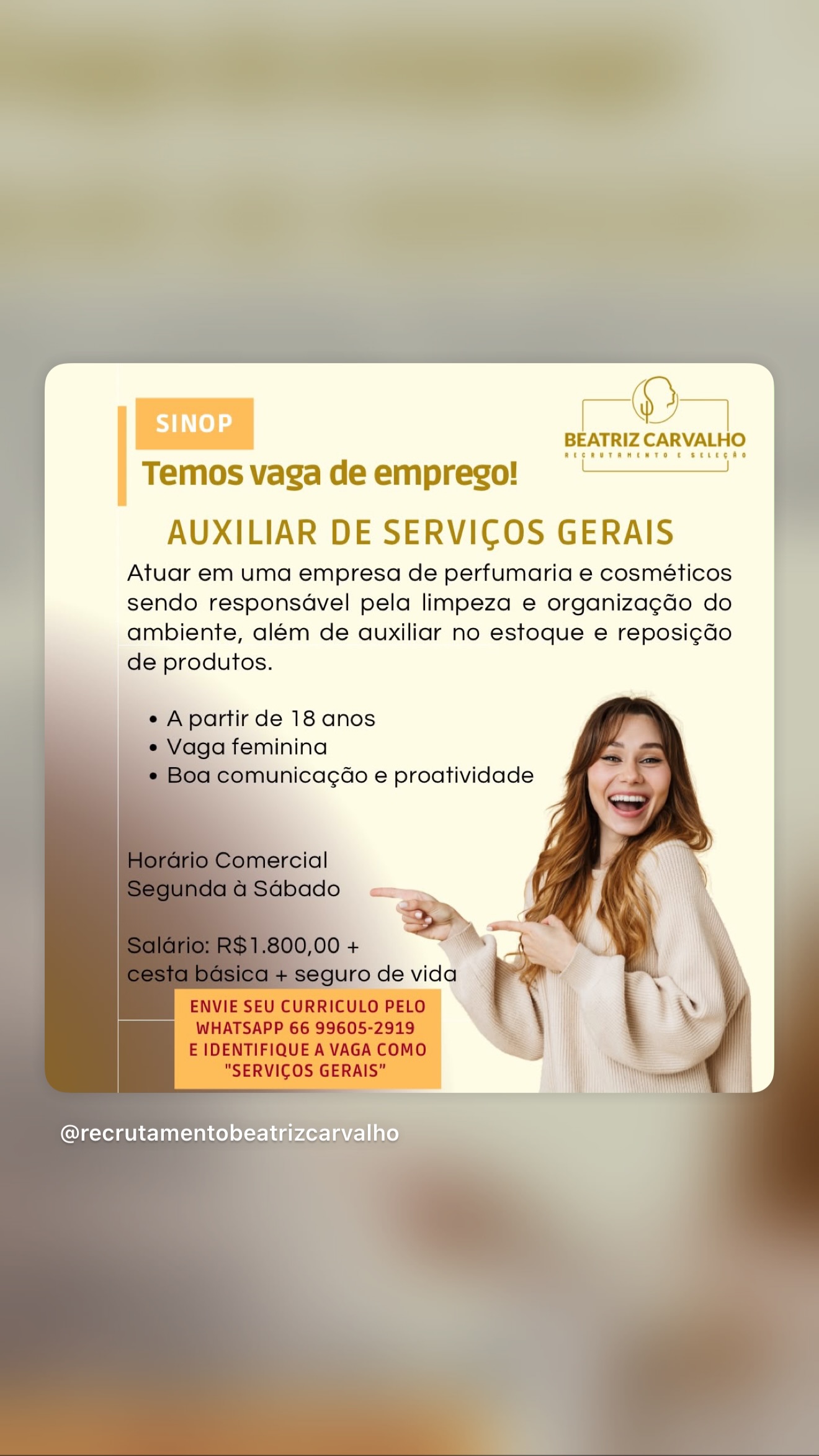 Auxiliar de Serviços Gerais