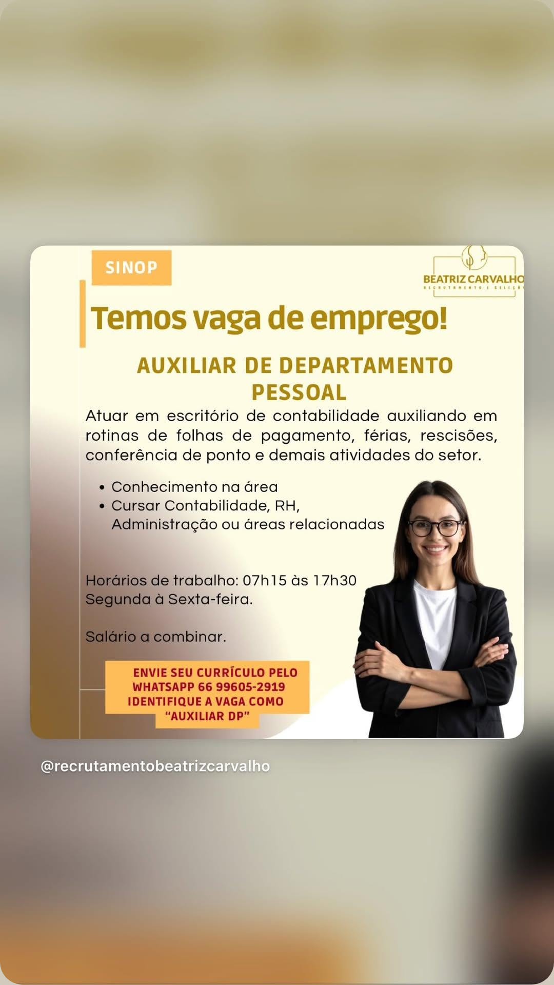 Vaga em Sinop