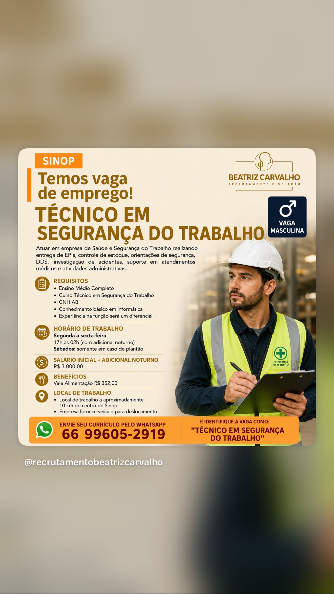 Técnico em Segurança do Trabalho