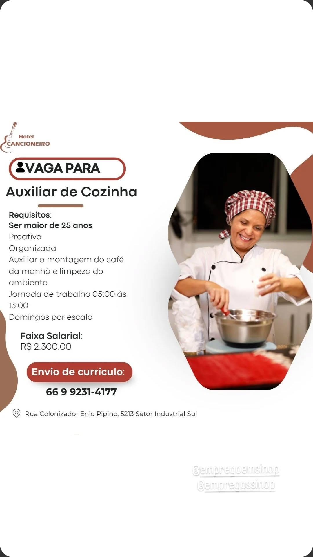Auxiliar de Cozinha