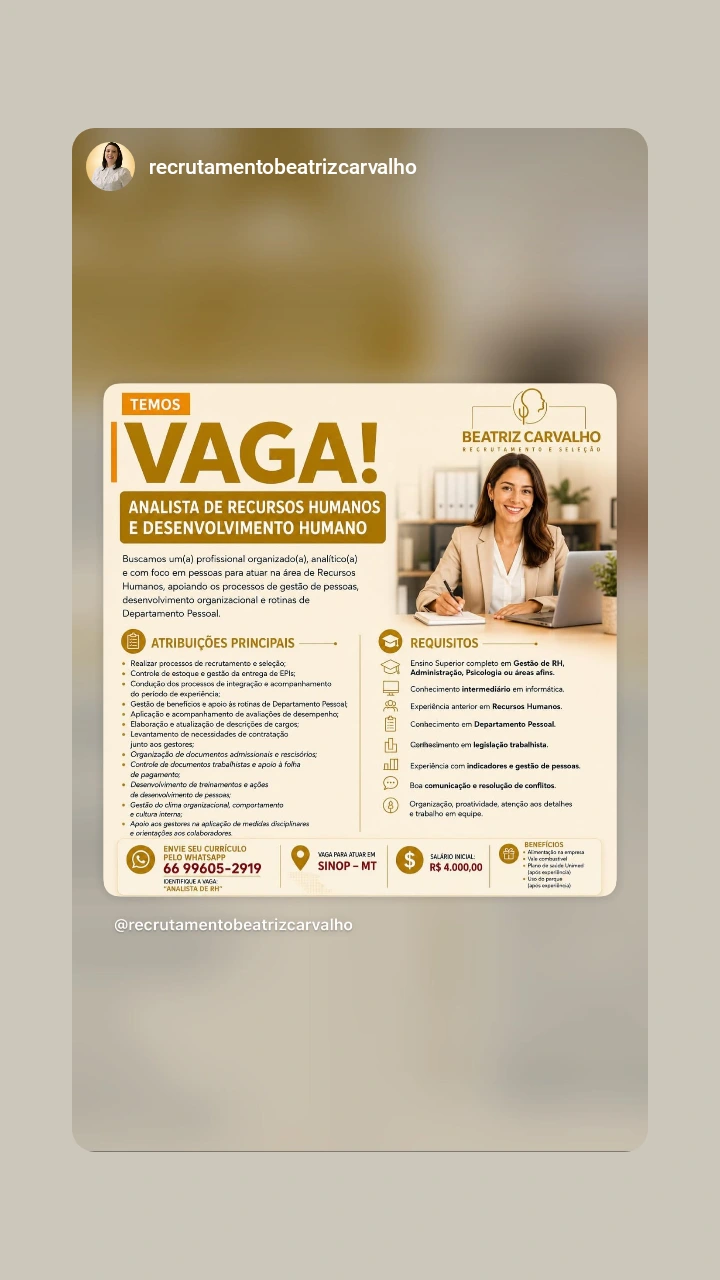 Vaga em Sinop