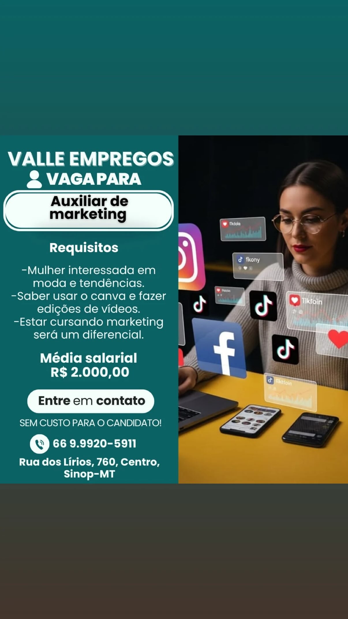 Auxiliar de marketing