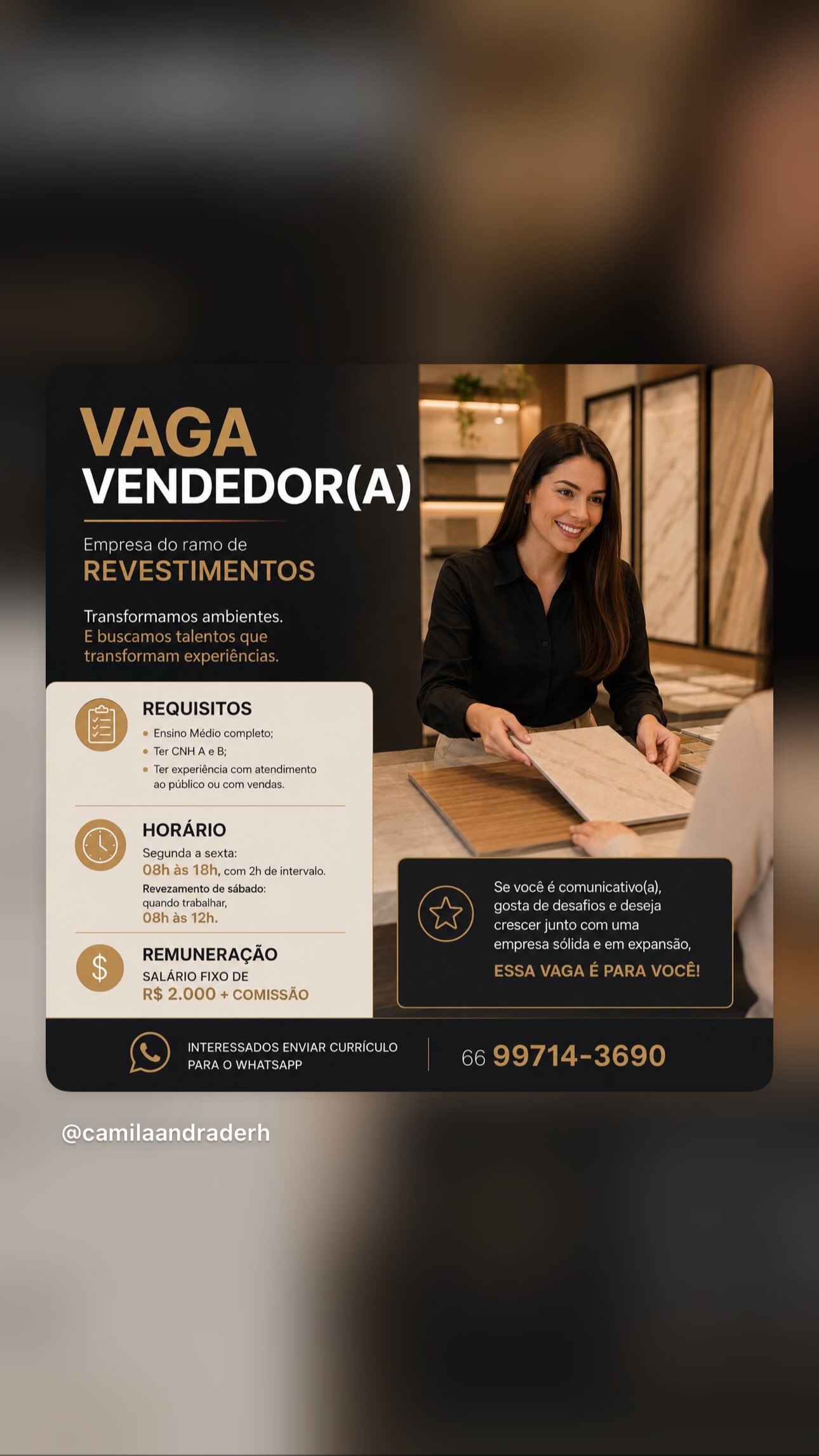 Vendedor(a)
