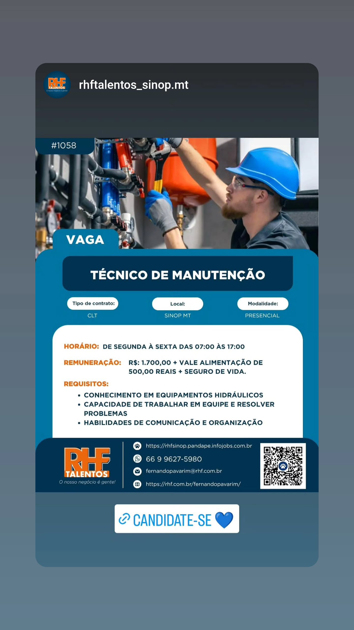 Técnico de Manutenção
