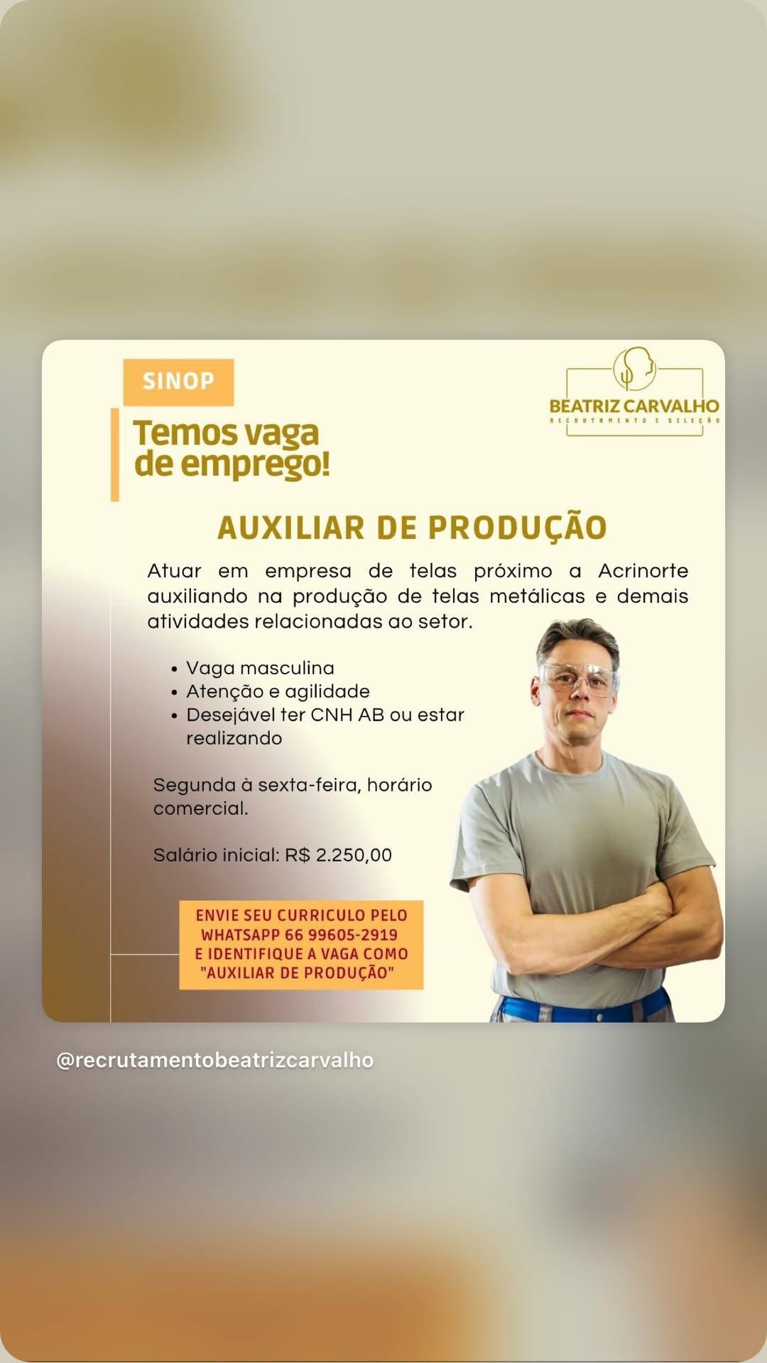 Vaga em Sinop