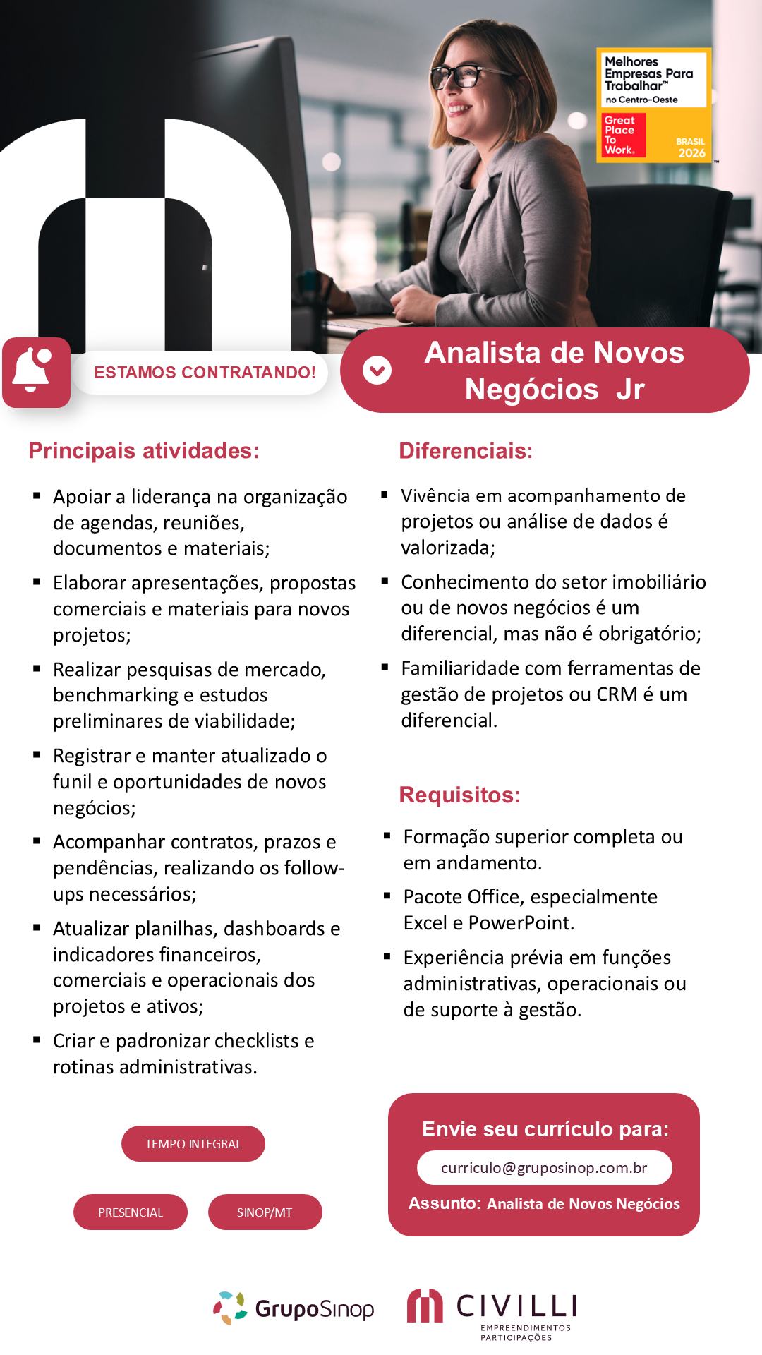 Analista de Novos Negócios Jr