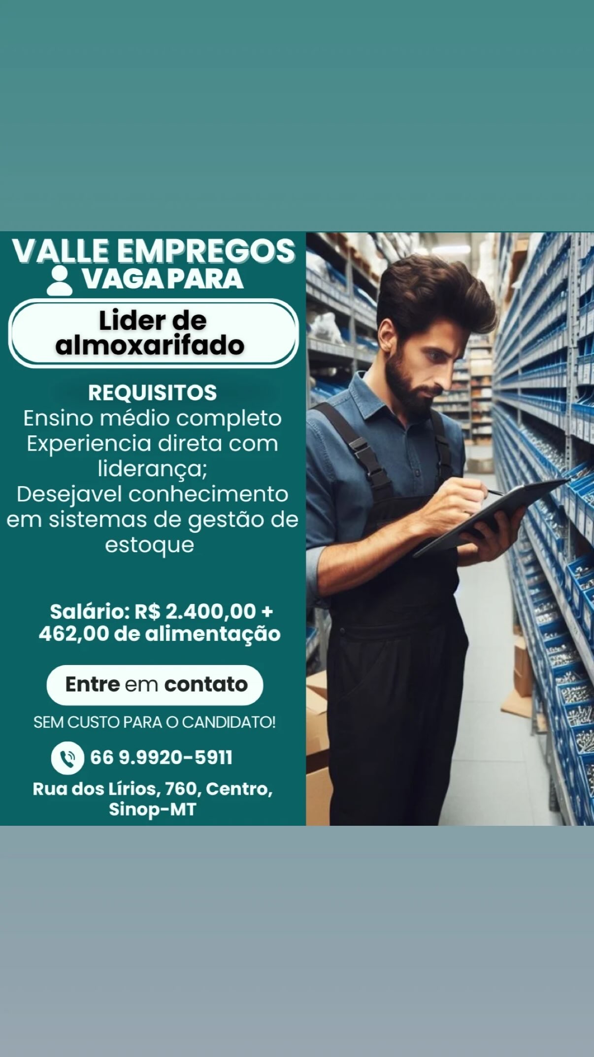 Lider almoxarifado