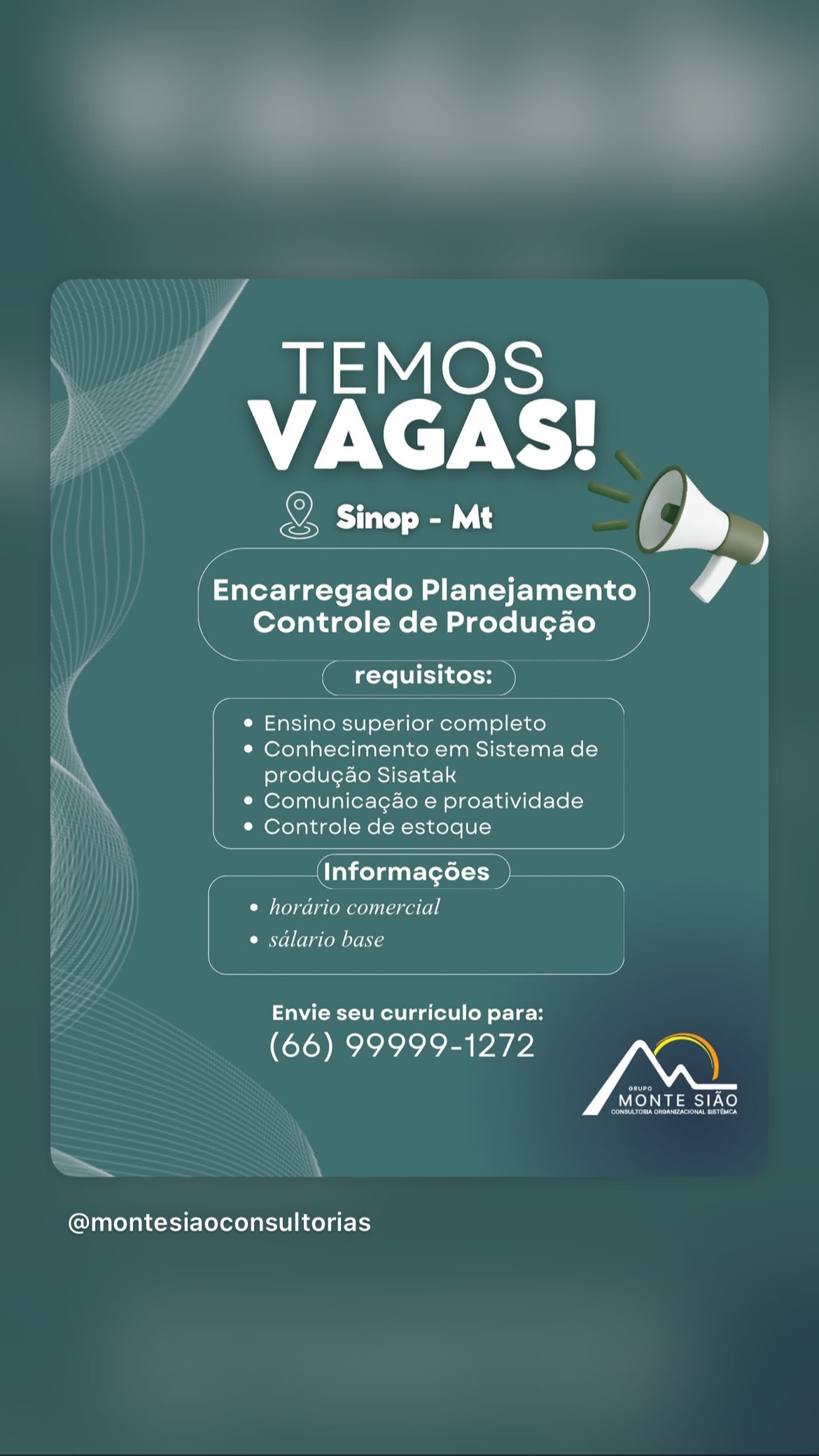 Encarregado Planejamento