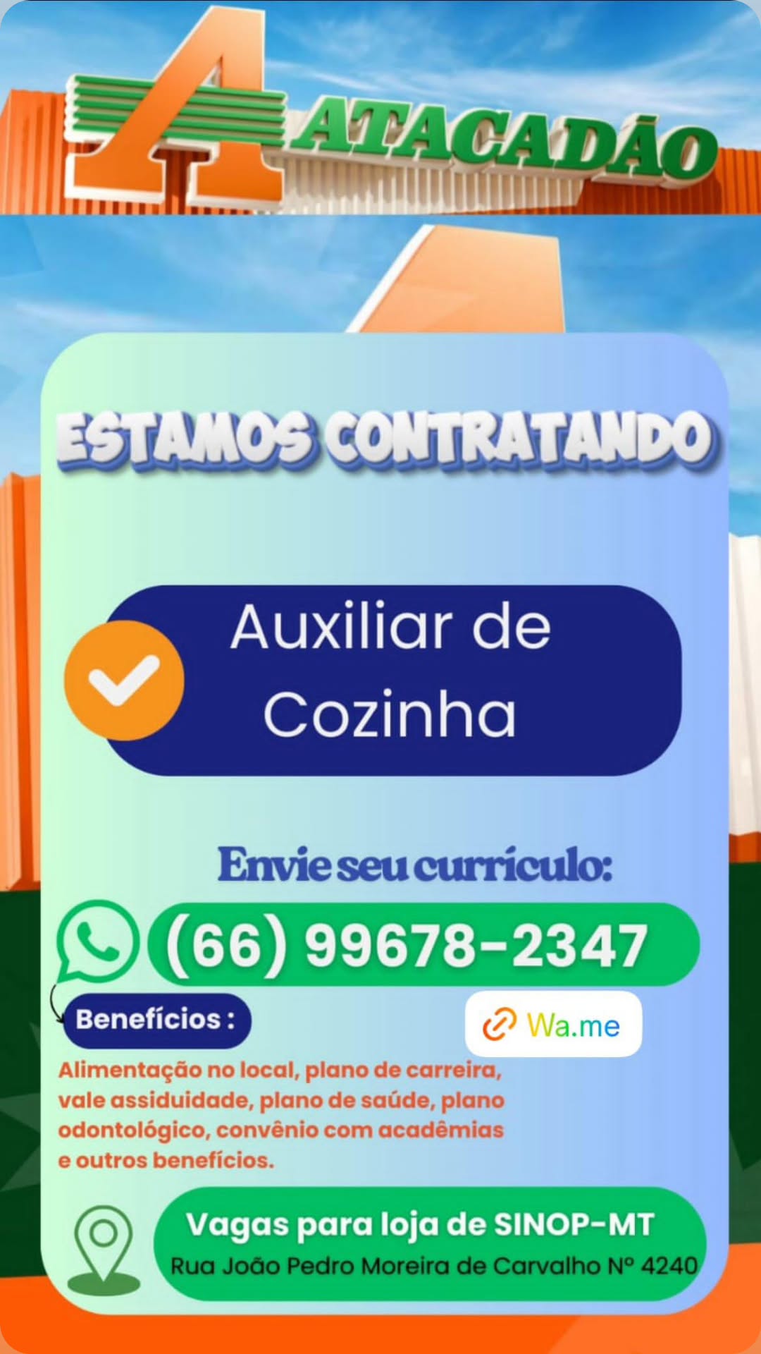 Auxiliar de Cozinha