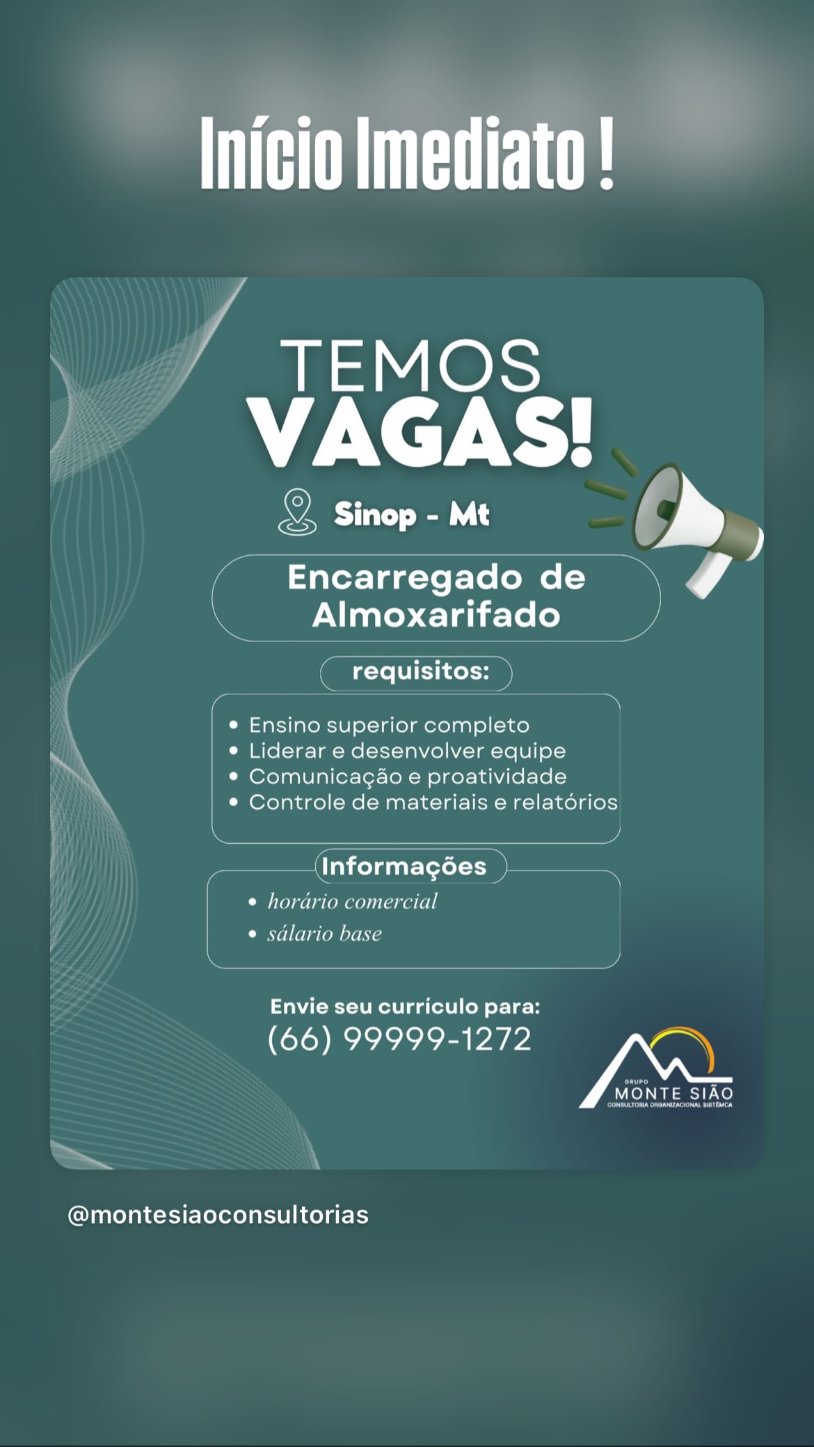 Encarregado de Almoxarifado