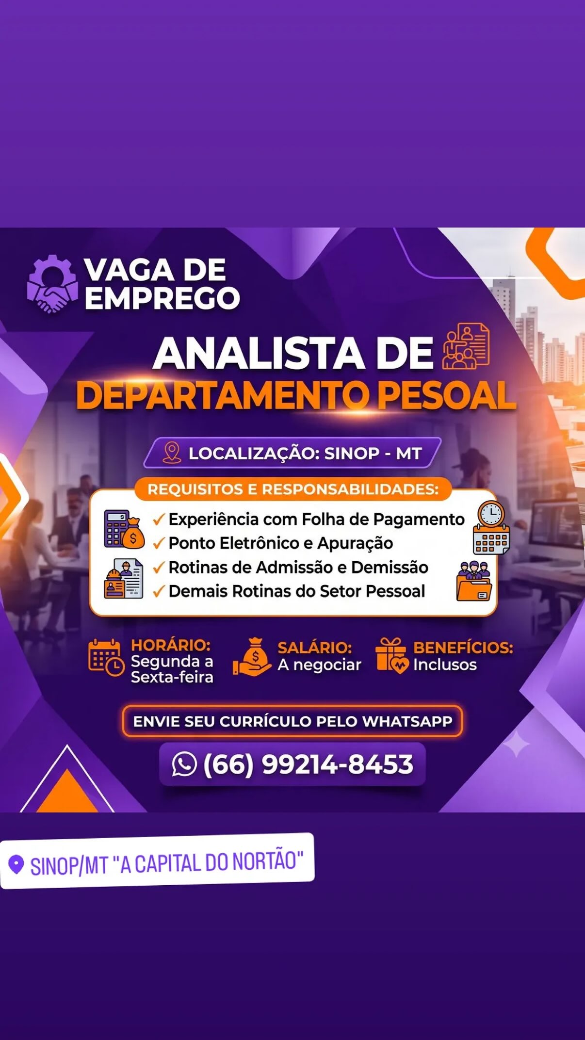 Analista de Departamento Pessoal