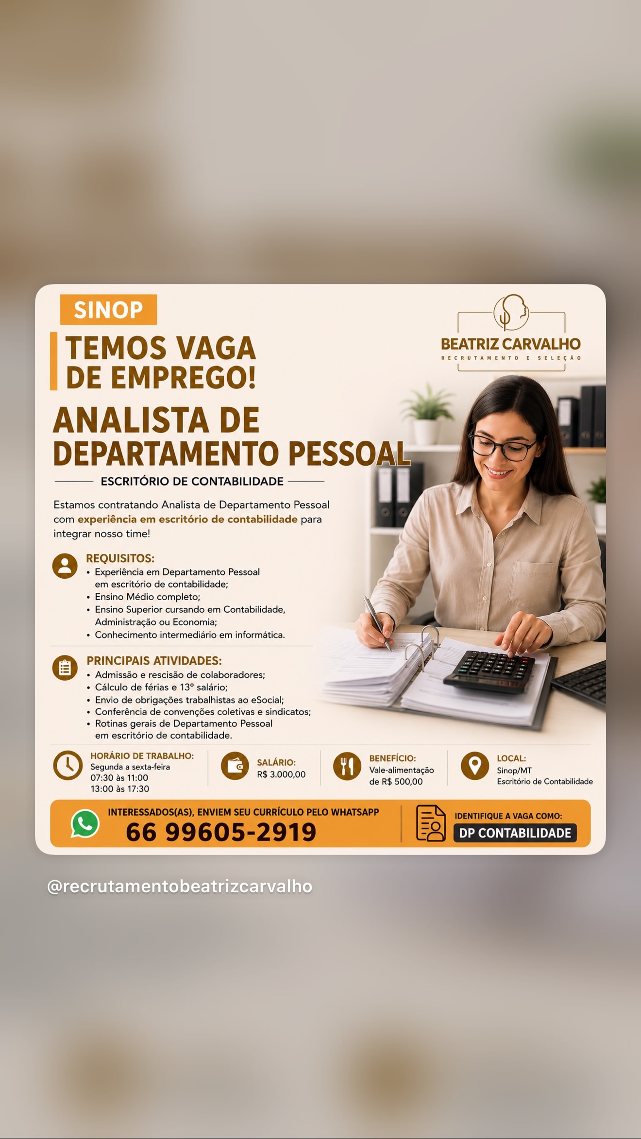 Analista de Departamento Pessoal