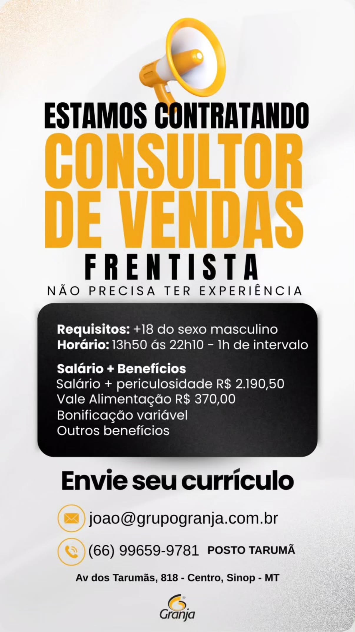 Consultor de Vendas