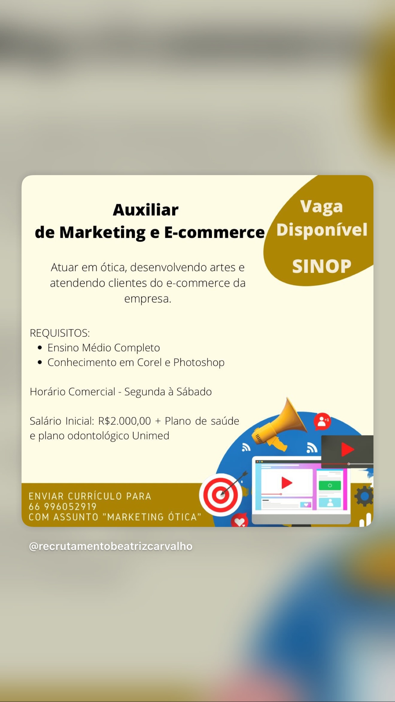 Auxiliar de Marketing