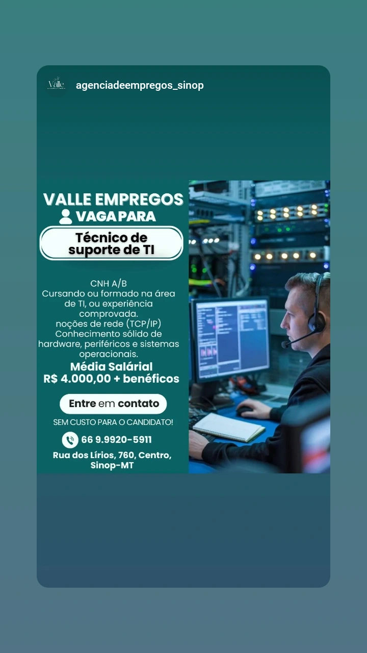 Vaga em Sinop