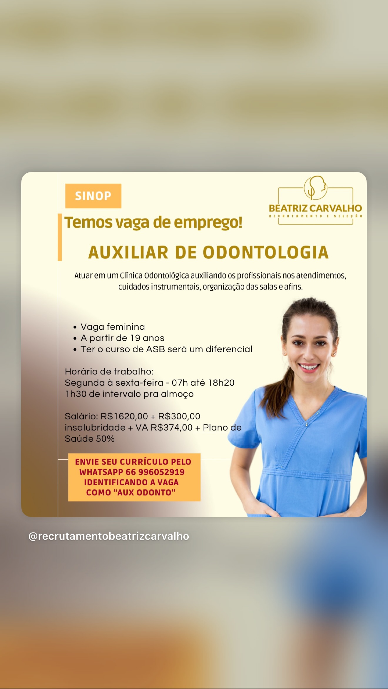 Auxiliar de Odontologia