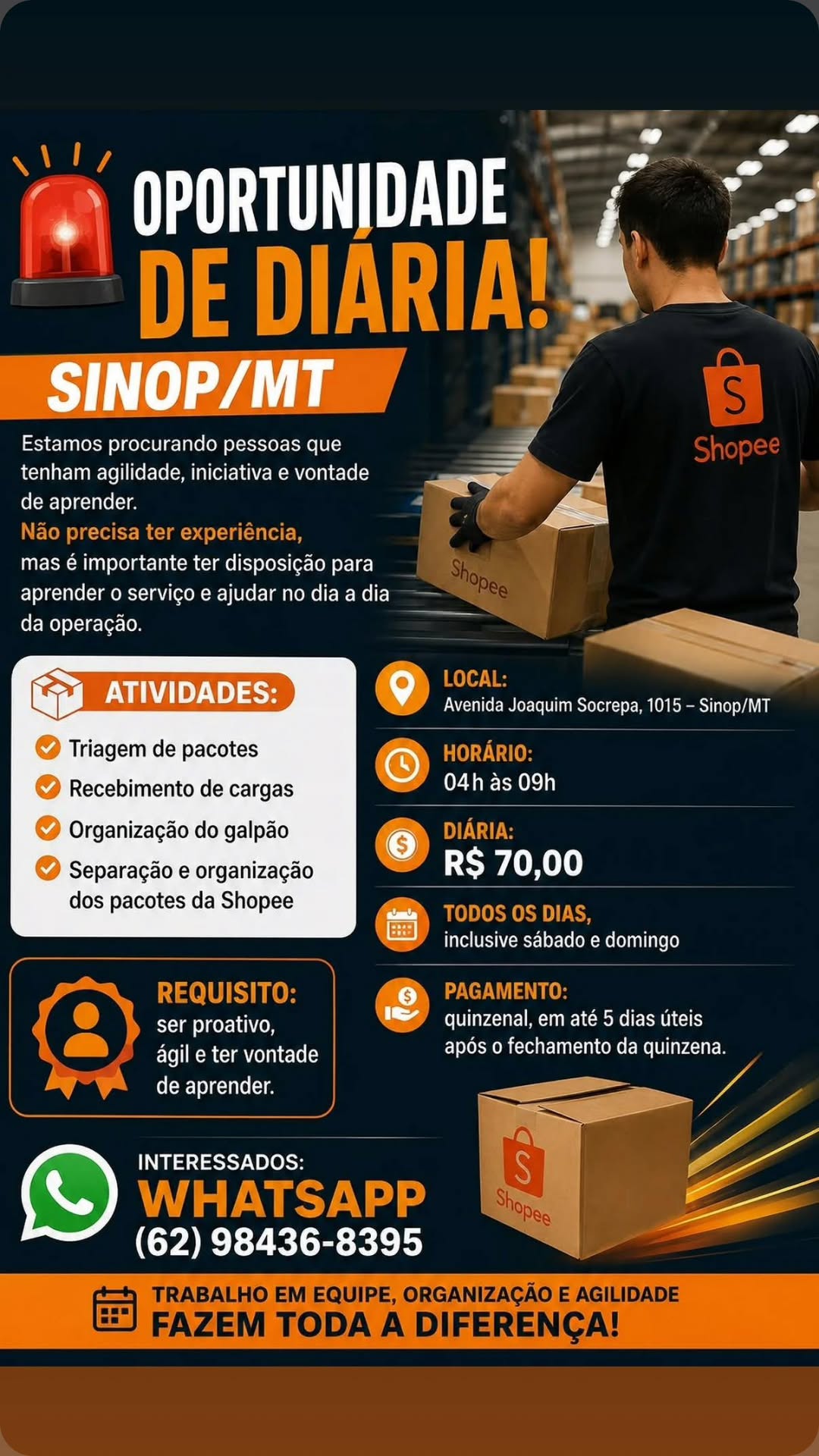 Auxiliar de Galpão