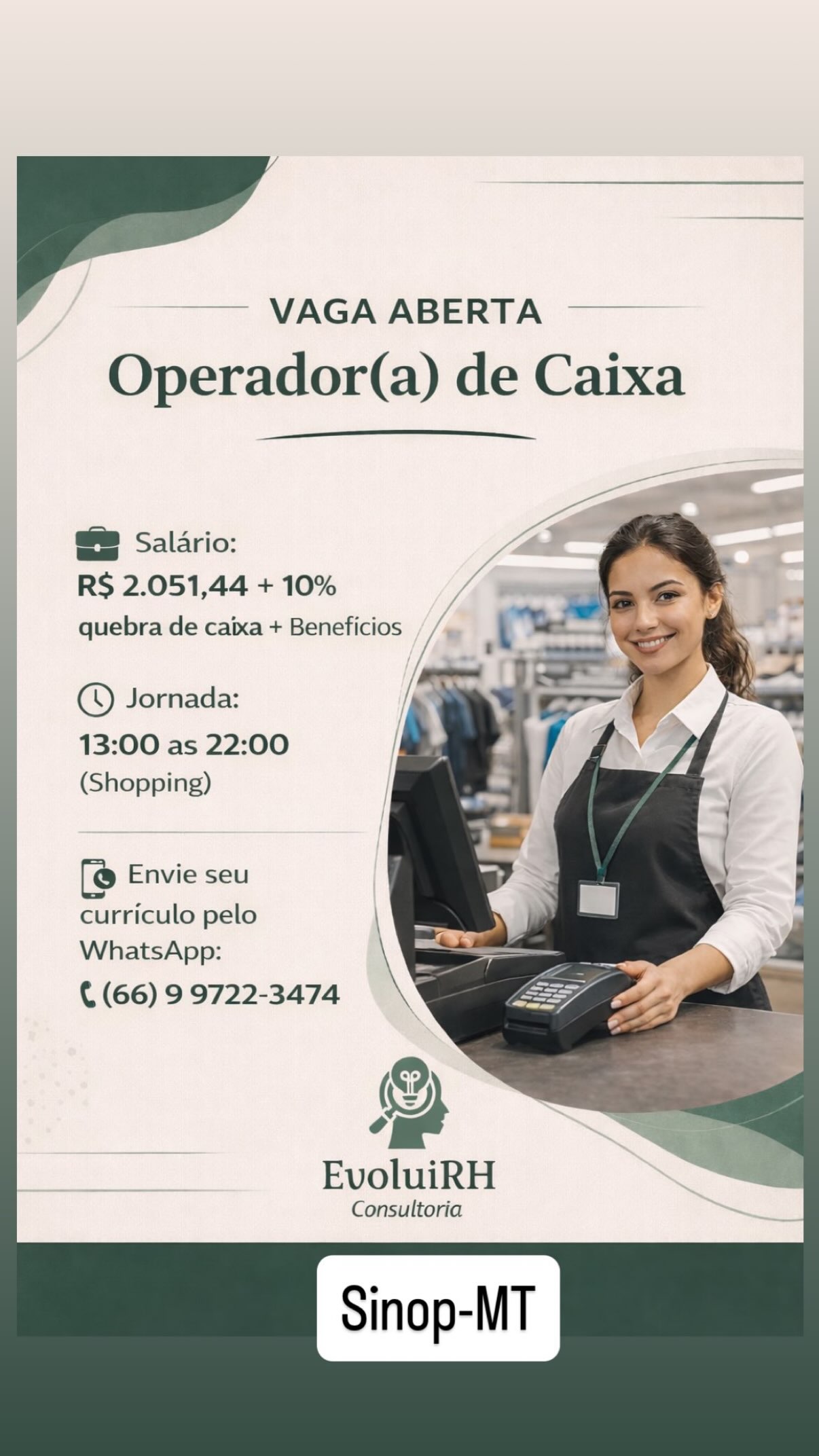 Operador de Caixa