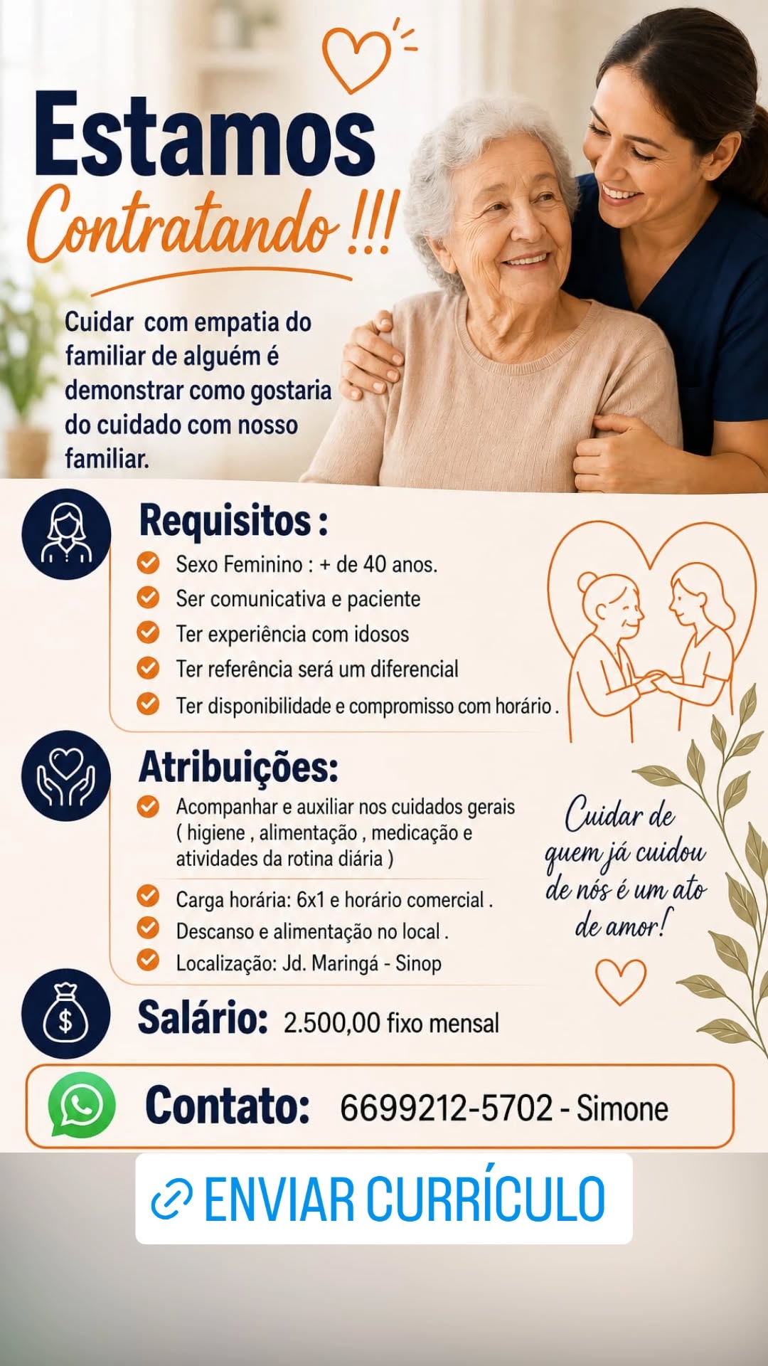 Cuidadora de idosos