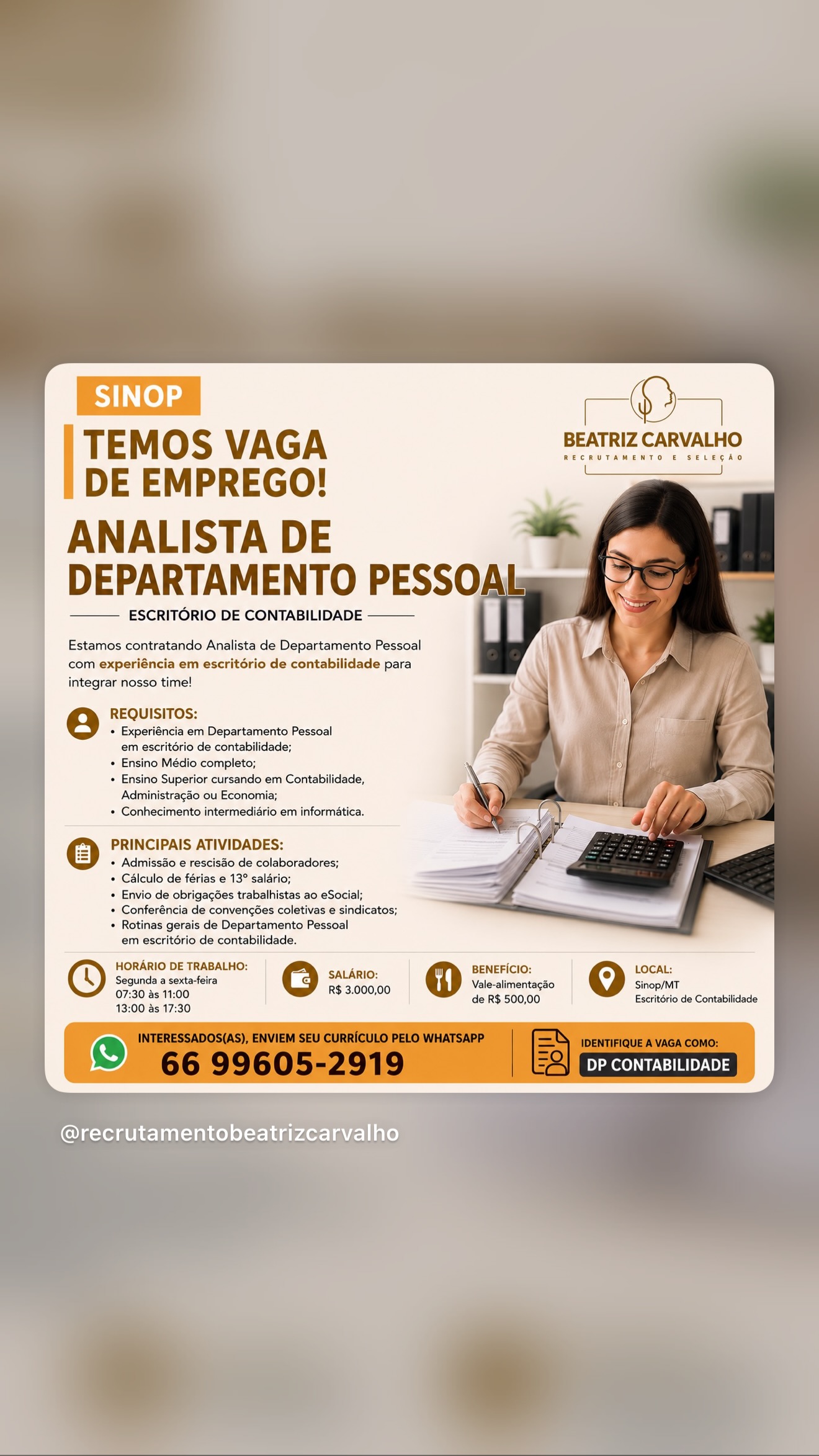 Analista de Departamento Pessoal