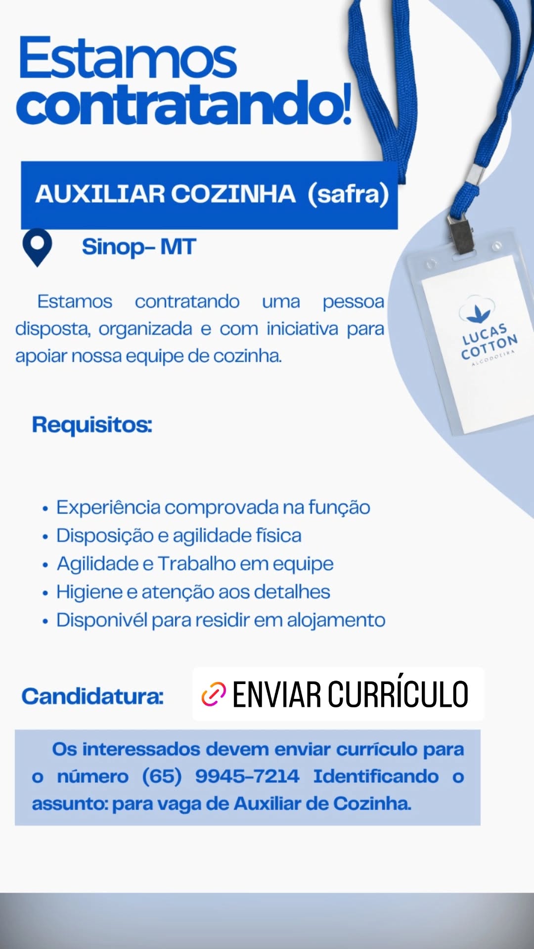 Auxiliar de Cozinha