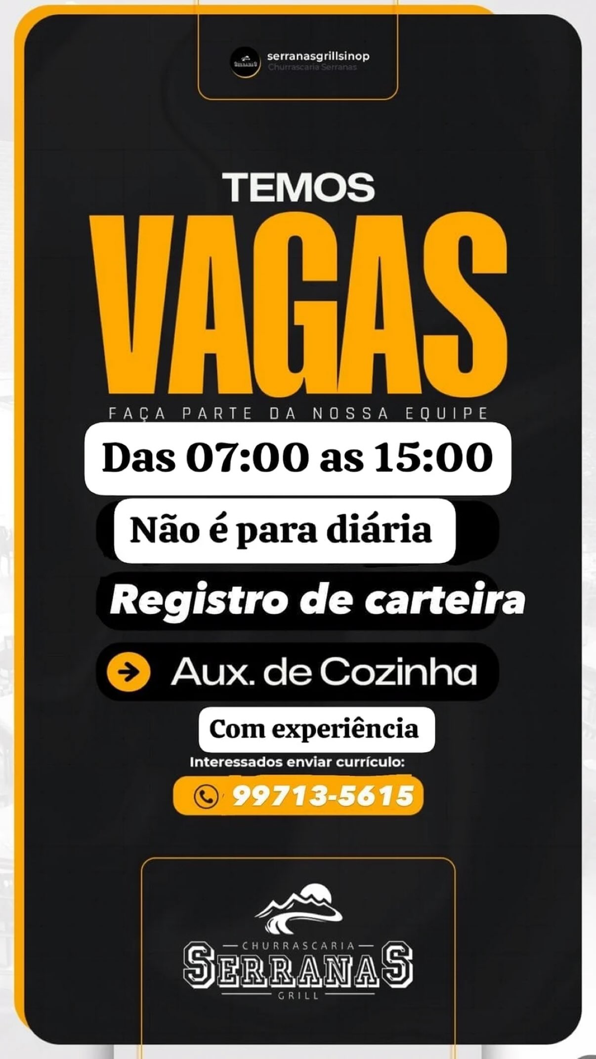 Auxiliar de Cozinha