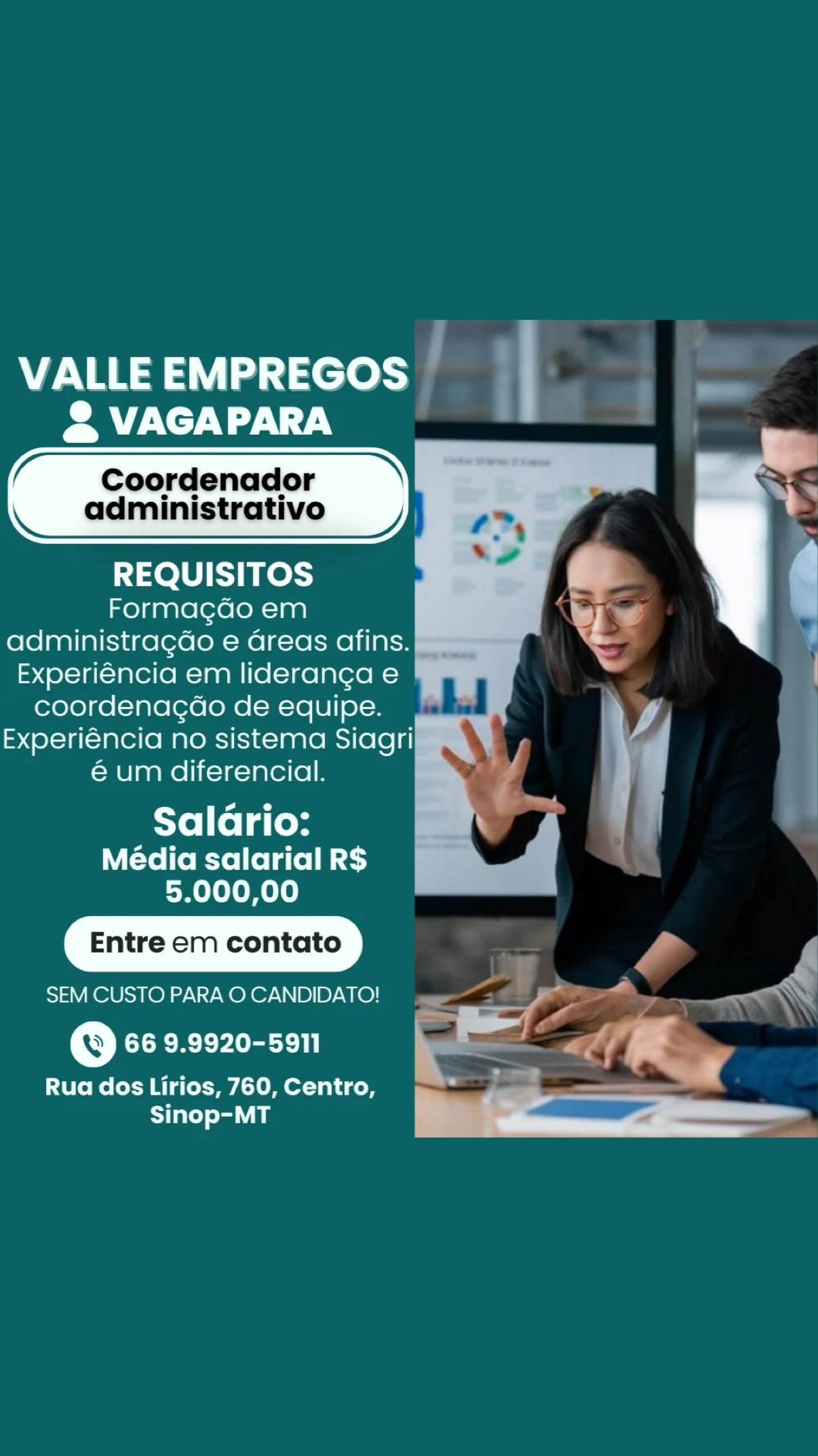 Coordenador administrativo