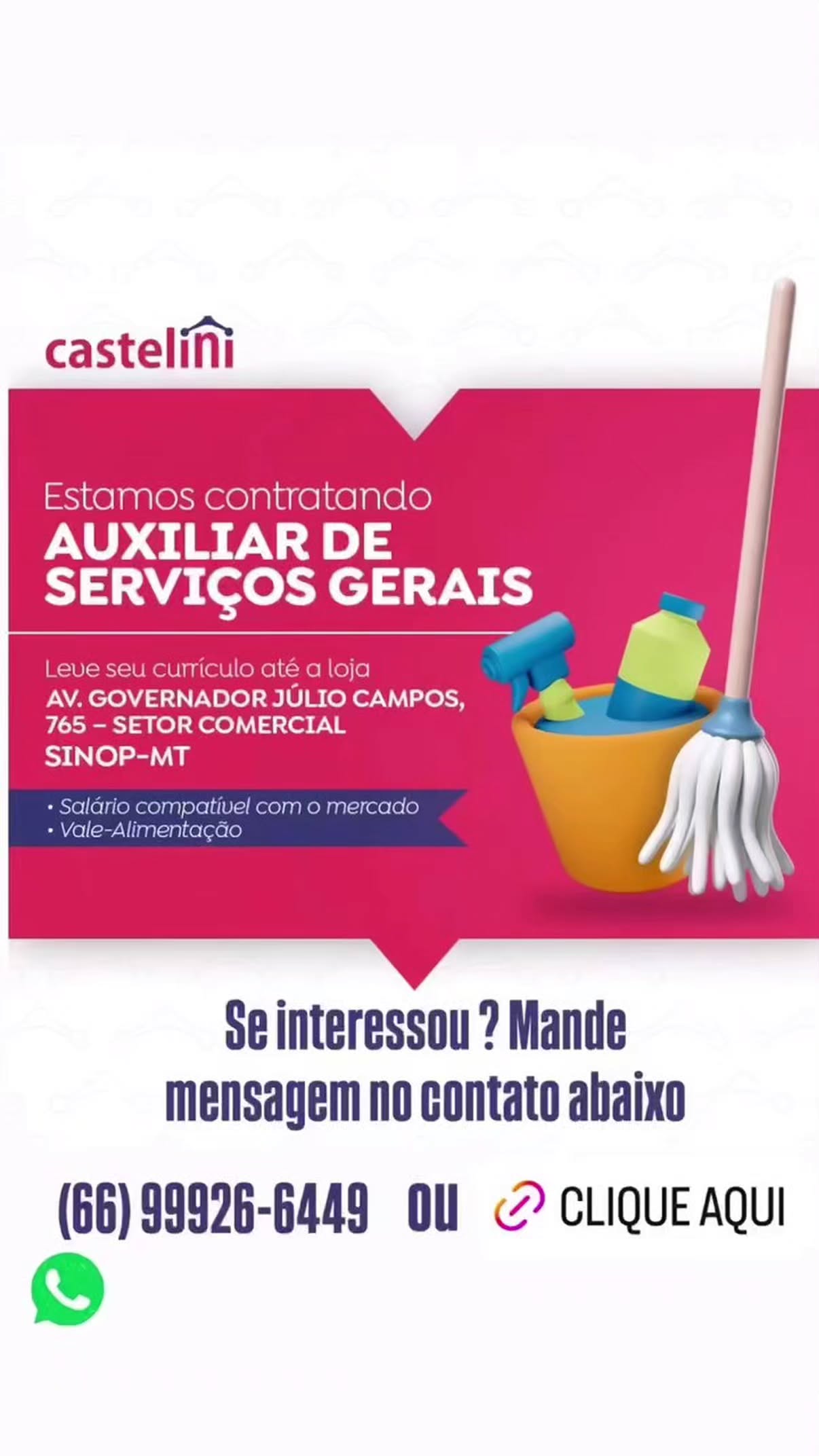 Auxiliar de Serviços Gerais