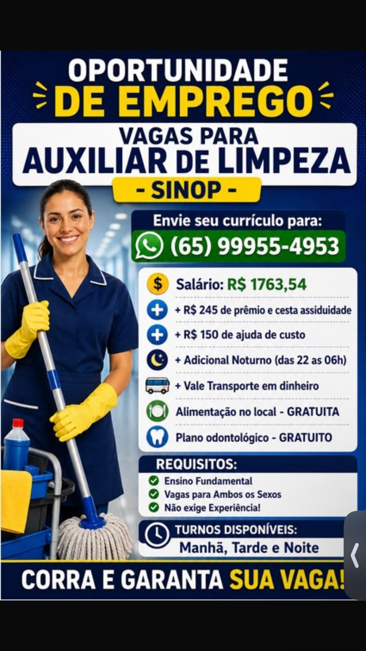 Auxiliar de Limpeza