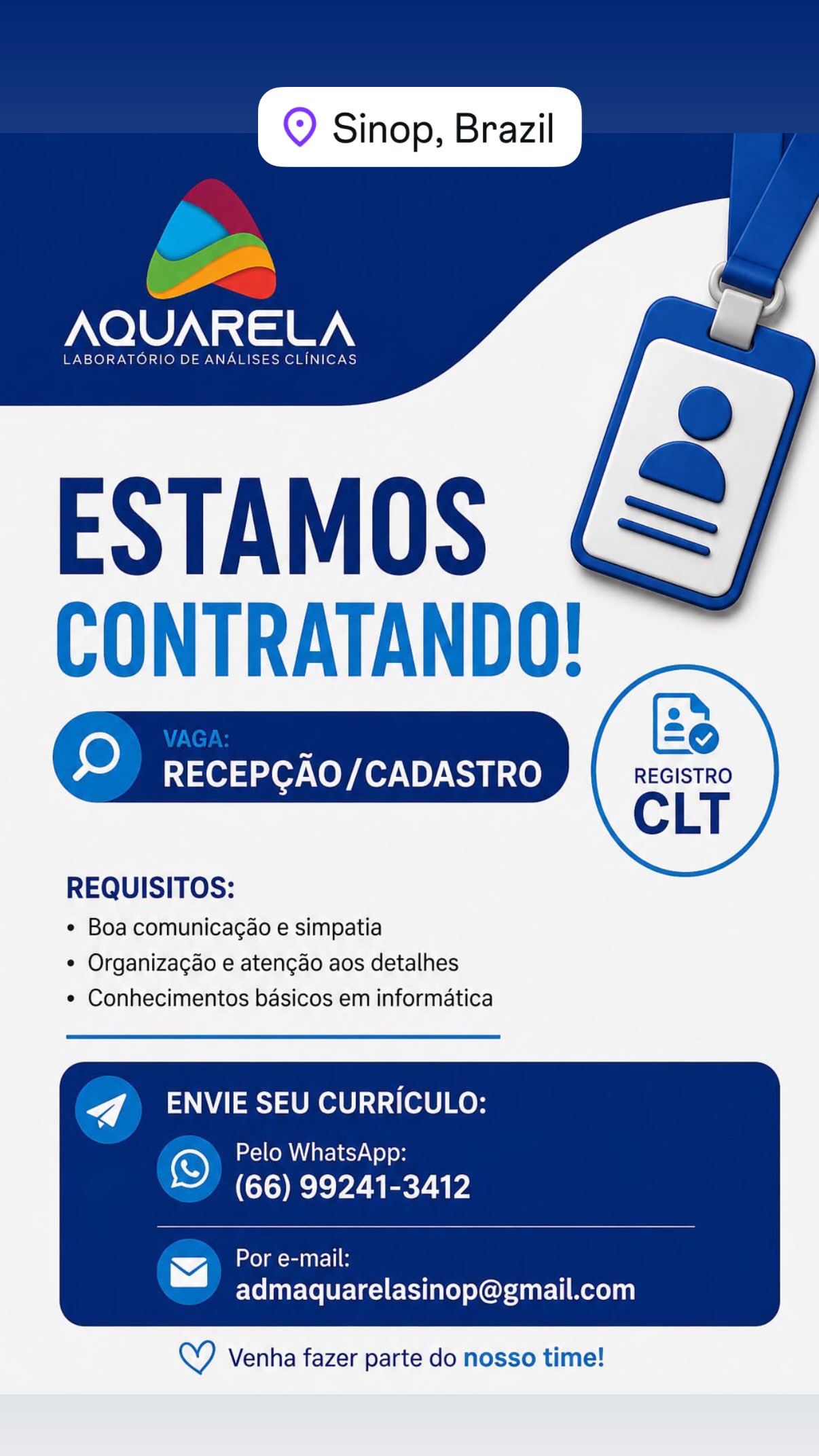 Recepção/Cadastro