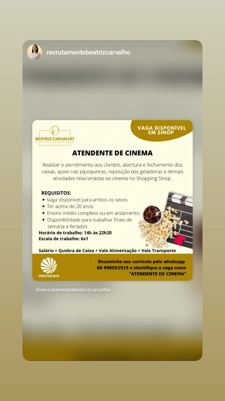 Vaga em Sinop