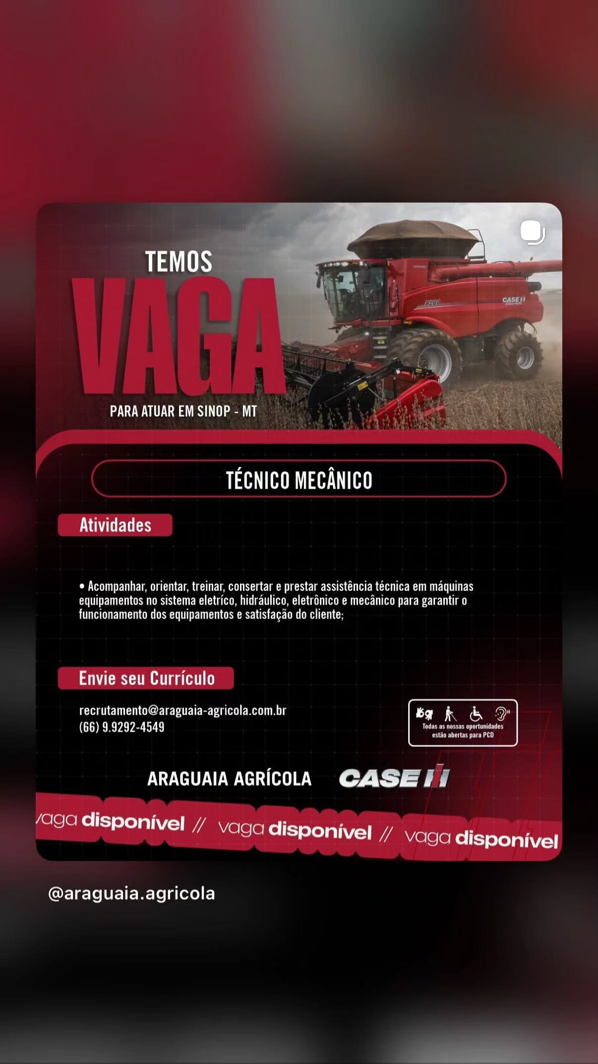 Vaga em Sinop