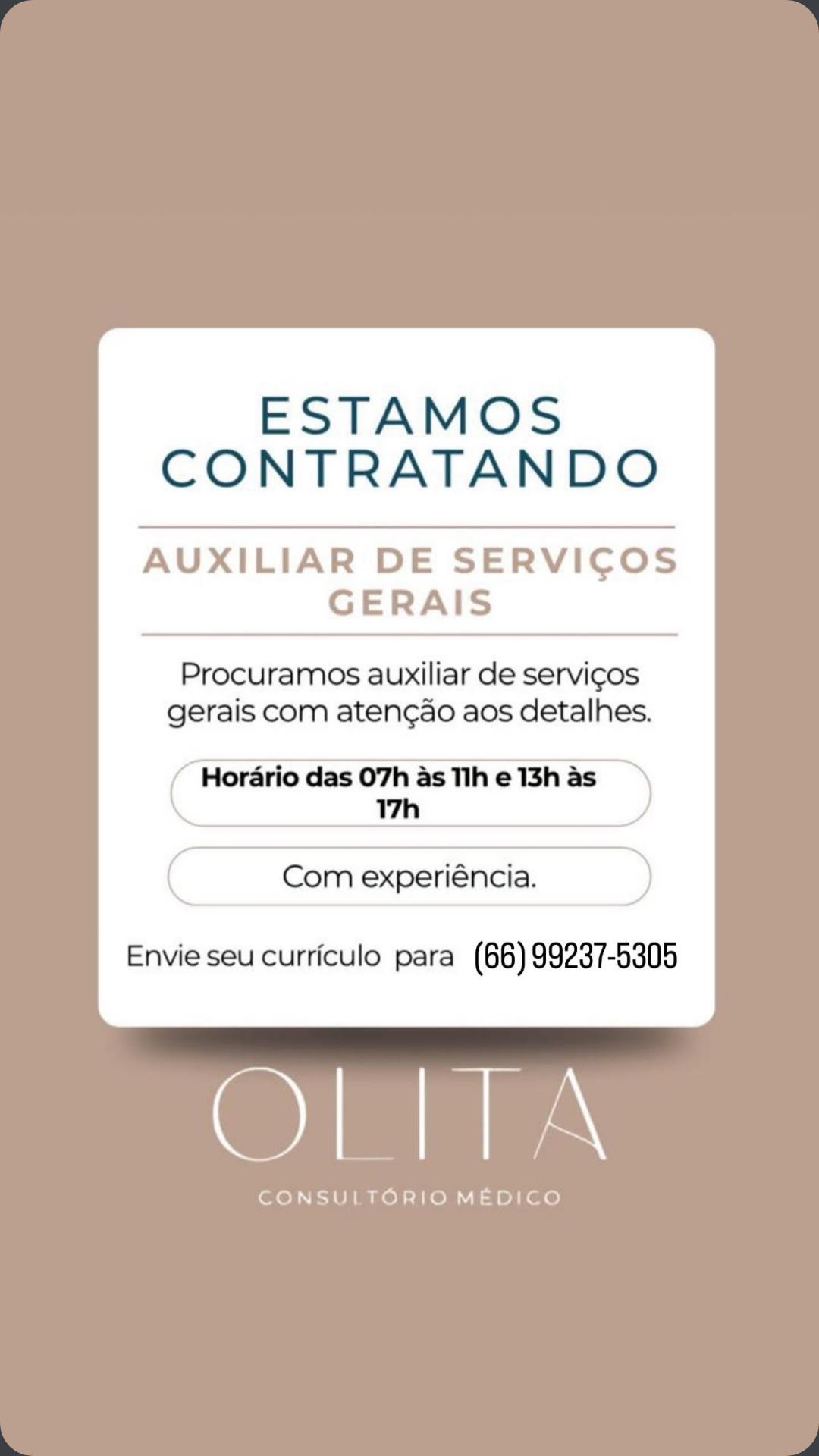 Auxiliar de Serviços Gerais