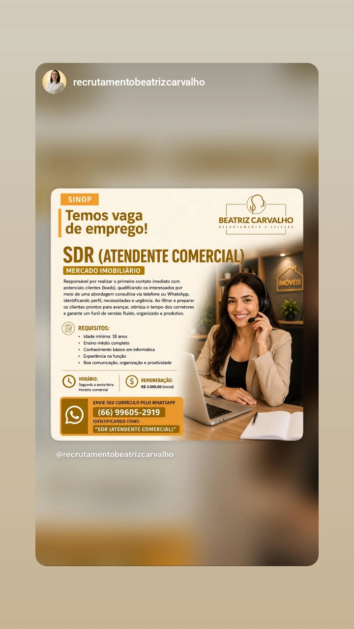 Vaga em Sinop